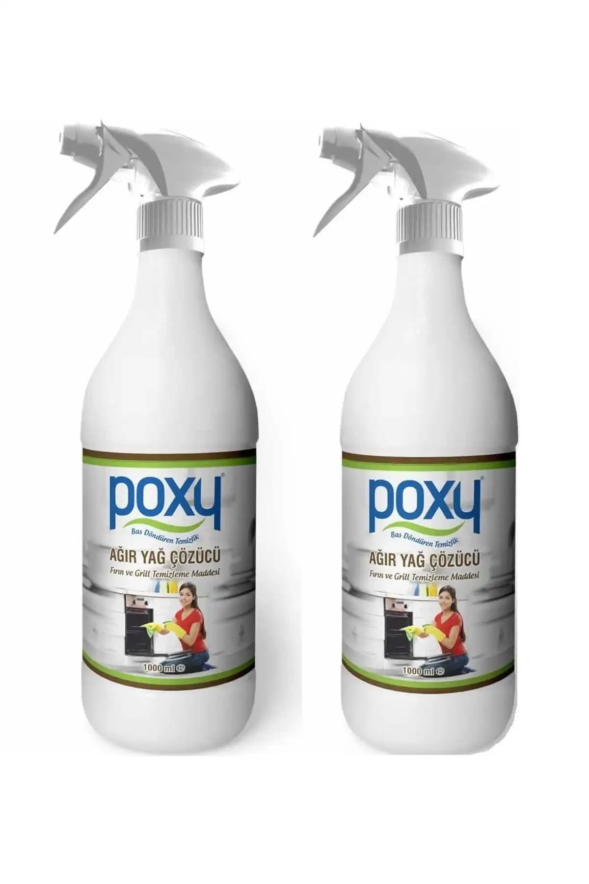 Poxy Ağır Yağ Çözücü 1 Kg 2'li Set Güçlü ve Hızlı Yağ Temizleme Çözümü