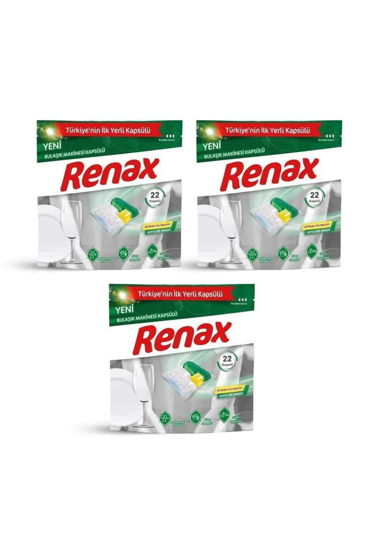 Renax Çok Amaçlı Bulaşık Makinesi Kapsülü: Yüksek Performans ve Kullanım Kolaylığı