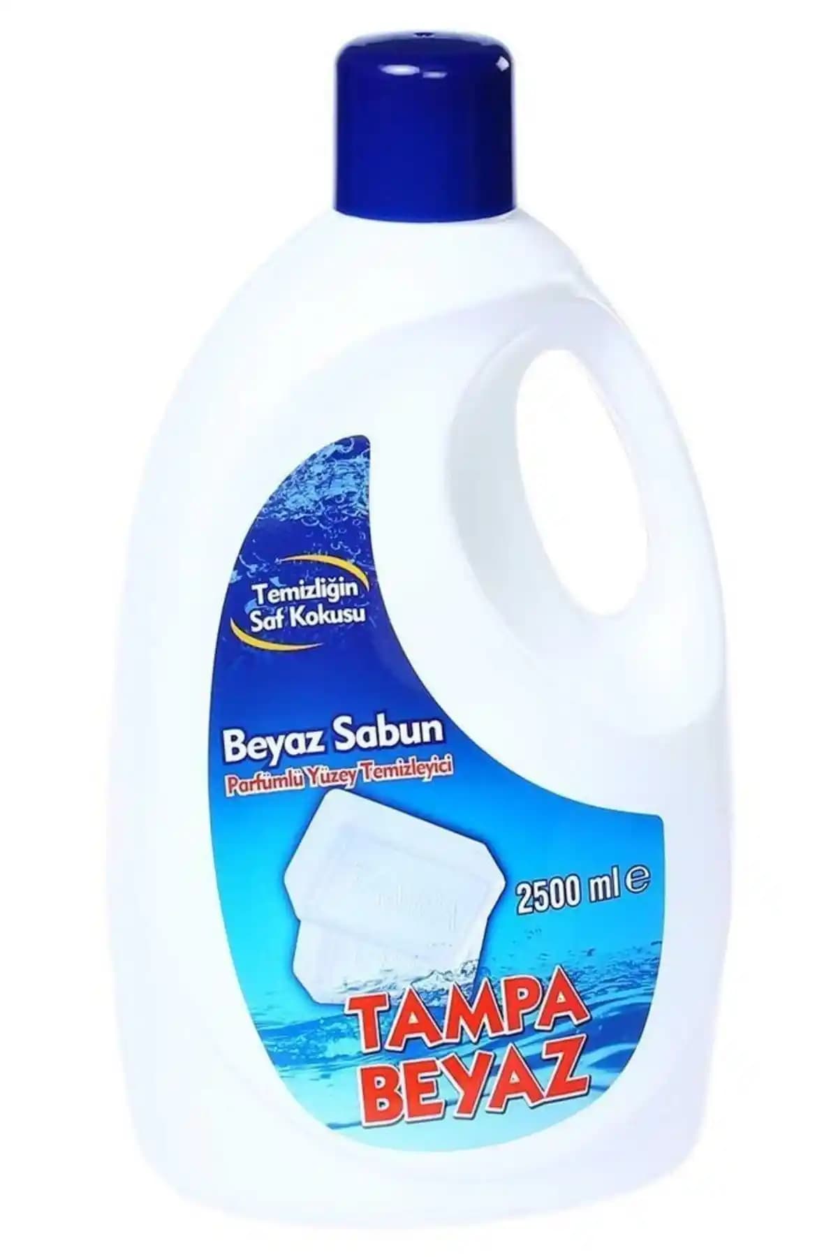 Tampa Beyaz Sabun Parfümlü Yüzey Temizleyici 2,5 Litre Güçlü ve Ferahlatıcı Temizlik