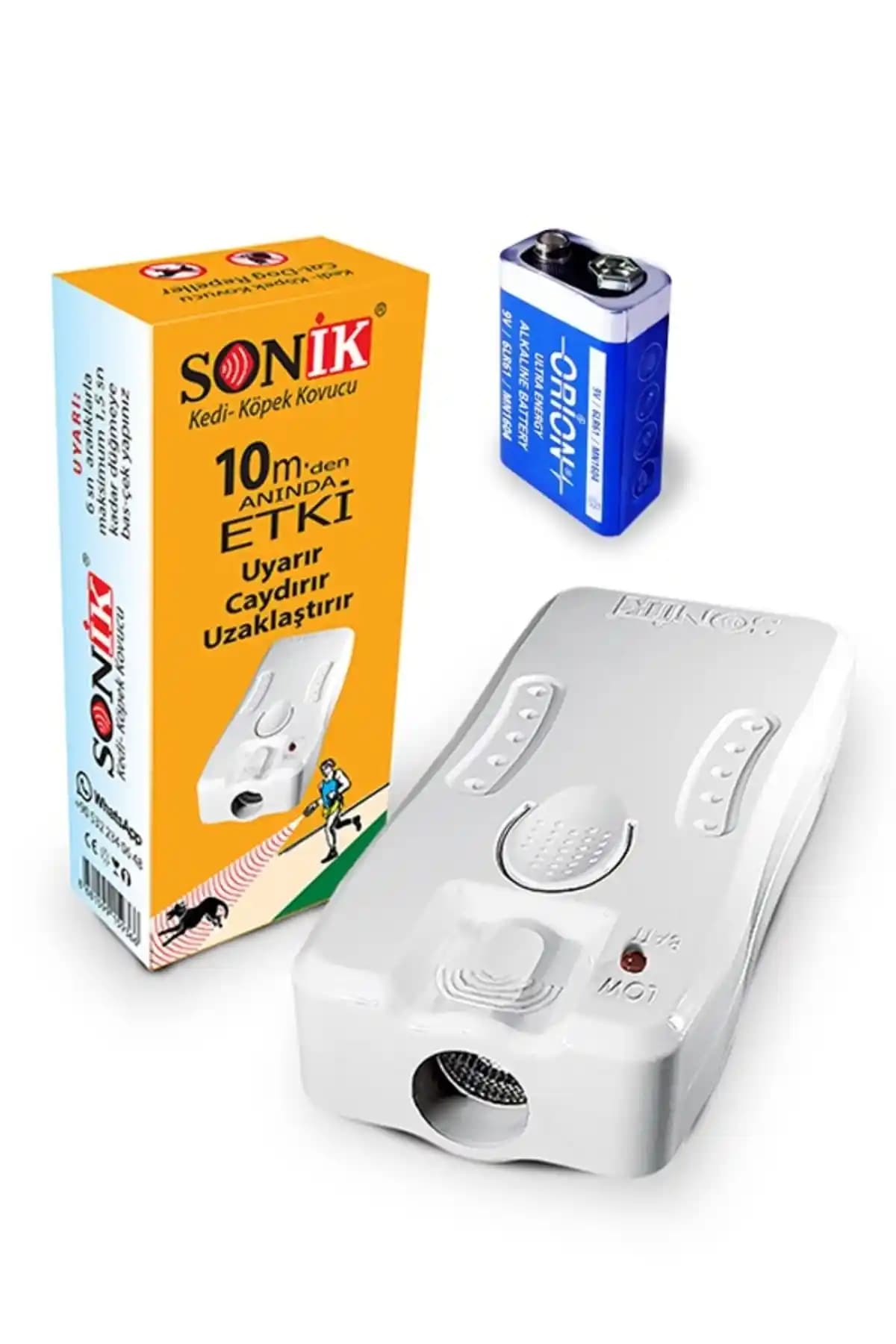 TEKNOPEST SONİK 7 Metre Etkili Köpek ve Kedi Uzaklaştırıcı Güvenlik Cihazı