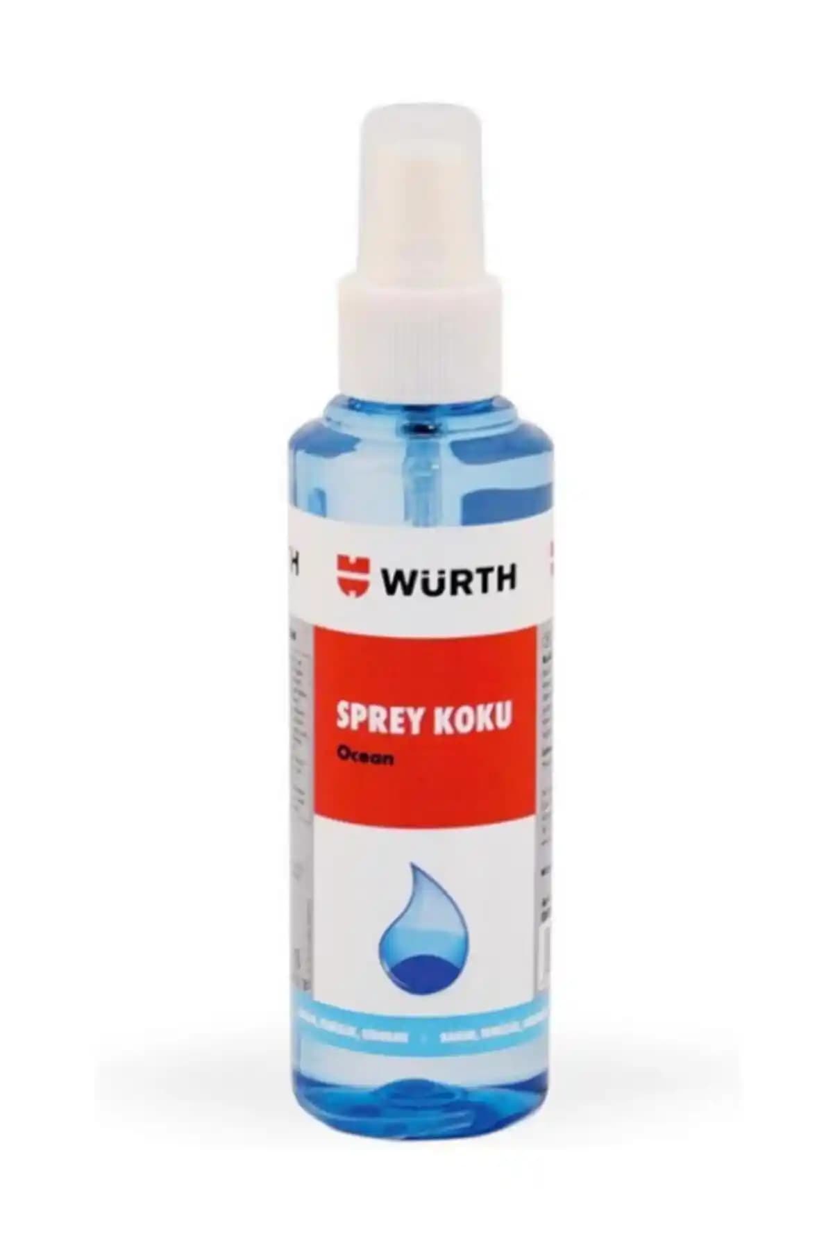 Würth Türkiye Menşeli Oto ve Araç Kokusu Spreyi 150 ml, Denize Özgü Ferahlatıcı Aroma