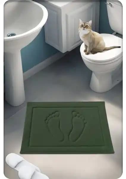 %100 Pamuk Doğal Banyo Paspası Sürdürülebilir ve Şık Tasarım Çevre Dostu Kullanım