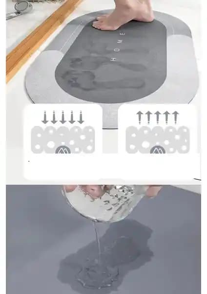 5DM Sihirli Su Emici Kaydırmaz Banyo Paspası Güvenlik ve Konfor Sunar