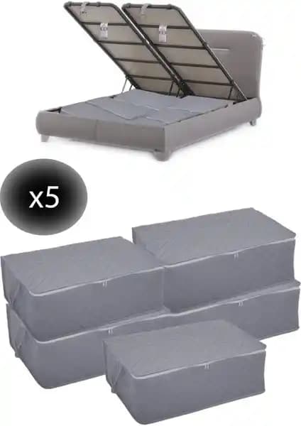 Adarya 5 Adet Bazaaltı Hurç Setiyle Evinizde Pratik ve Şık Depolama Çözümü