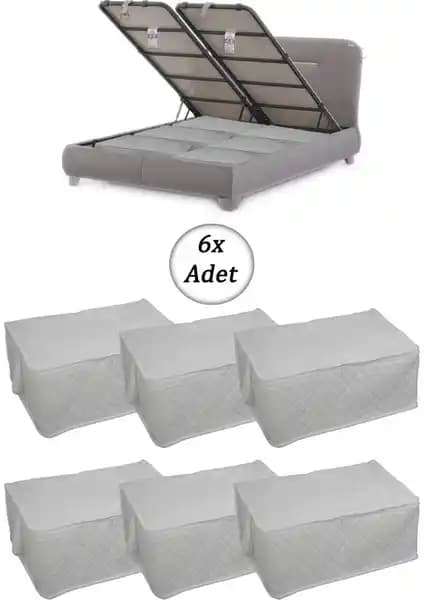 Adarya 6'lı Büyük Boy Saklama Hurcu Seti Ev ve Seyahat İçin Pratik Çözüm