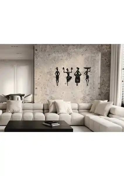 Afrika Kadın Figürleri ile Modern ve Dayanıklı Ahşap Duvar Dekoru Önerileri