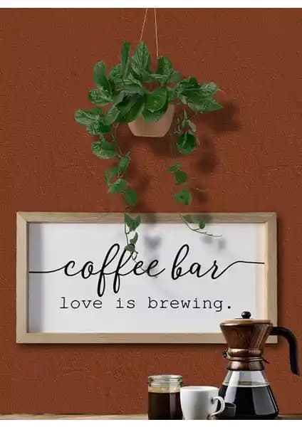 Ahşap Çerçeveli Kahve Köşesi: Estetik ve Fonksiyonellik Bir Arada Yüksek Kalite Tasarım