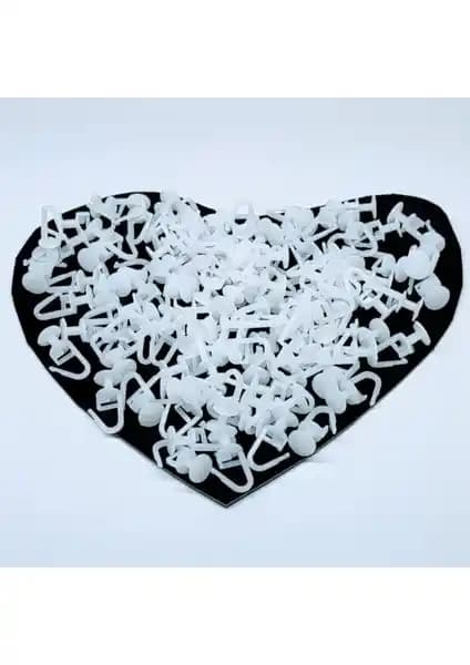 Algitsin 100'lü Geçmeli Perde Düğmesi Pratik ve Dayanıklı Perde Aksesuarı