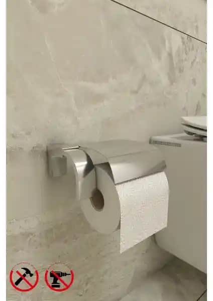 Alper Banyo Krom F1 Model Kapaklı Tuvalet Kağıtlığı: Şık ve Dayanıklı Modern Banyo Aksesuarı