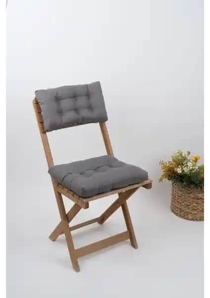 Altınpamuk Bistro Model Pofidik Antrasit Sandalye Minderi Konfor ve Estetiğin Buluşması