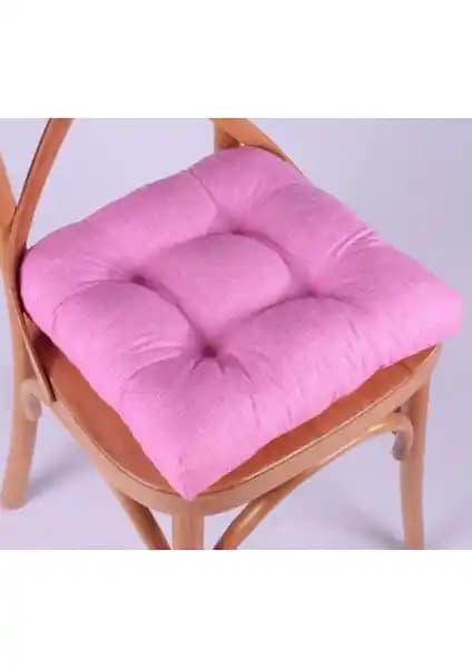 Altınpamuk Lina Pembe Pofidik Sandalye Minderi: Şık ve Konforlu Oturma Deneyimi