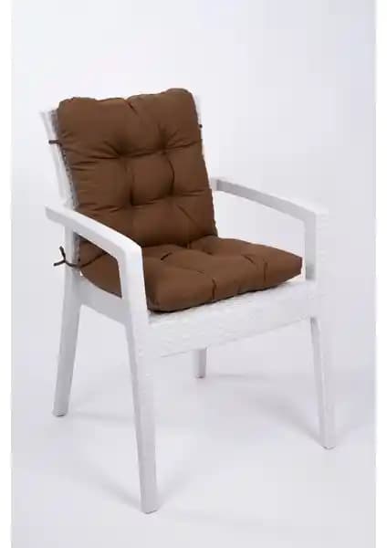 Altınpamuk Neva Kahve Pofidik Arkalıklı Sandalye Minderi: Şıklık ve Konforun Buluşması