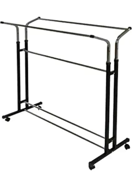 Amia Ayarlanabilir Tekerlekli Çift Başlı Konfeksiyon Askılığı Detaylı İnceleme ve Kullanım Alanları