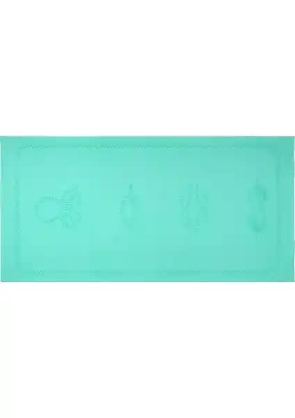 Anemoss Gemici Bağları Plaj Havlusu Mint Yeşili Yüksek Emicilikli Çok Amaçlı Tasarım