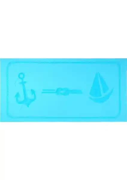 Anemoss Yelken Plaj Havlusu Turkuaz: Şık ve Çok Amaçlı Pamuklu Plaj ve Havuz Aksesuarı