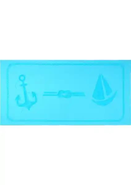 Anemoss Yelken Plaj Havlusu Turkuaz: Şık ve Çok Amaçlı Pamuklu Plaj ve Havuz Aksesuarı