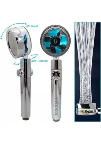 Armilla Armatür Turbo Duş Başlığı: Modern ve Tasarruflu Banyo Deneyimi Sunar