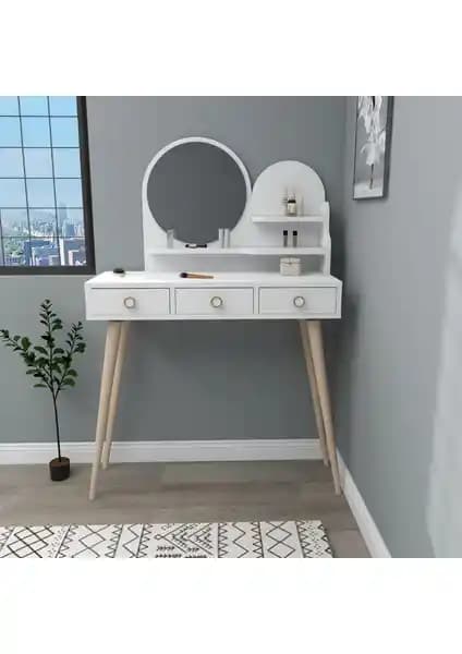 Arnetti Ruges Çekmeceli Ahşap Ayaklı Aynalı Modern Makyaj Masası Özellikleri ve Kullanım Rehberi