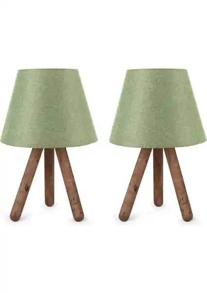 Art&Gift North Home Ahşap Ayaklı Abajur: Şık ve Fonksiyonel İç Mekan Aydınlatma Çözümü