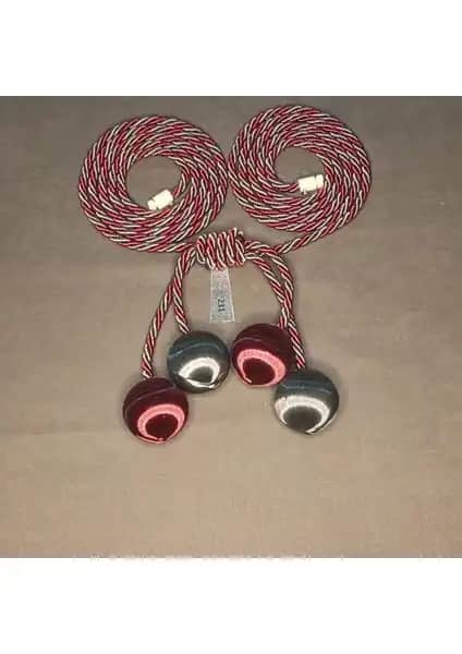 ArtAmor 4'lü Toplu İpek İp Sarım Fon Tül Kruvaze Perde Tavan Bağlama Aksesuarı