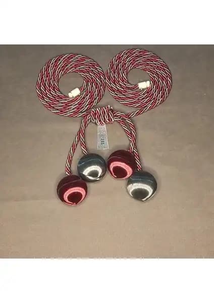 ArtAmor 4'lü Toplu İpek İp Sarım Fon Tül Kruvaze Perde Tavan Bağlama Aksesuarı