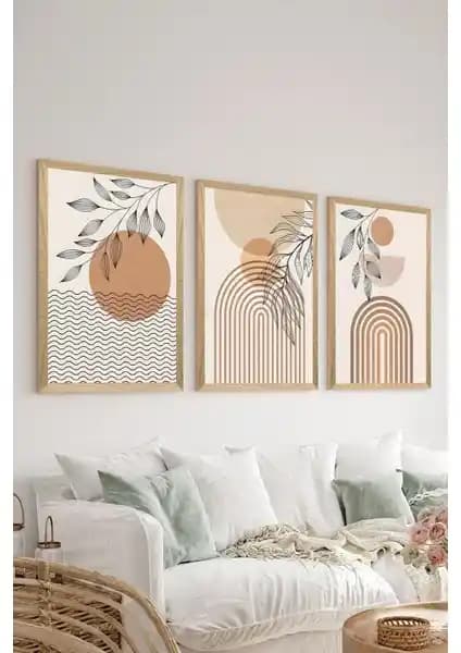 Artavessa 3 Parça Çerçevesiz MDF Tablo Seti Modern Duvar Dekoru Ürün Özellikleri
