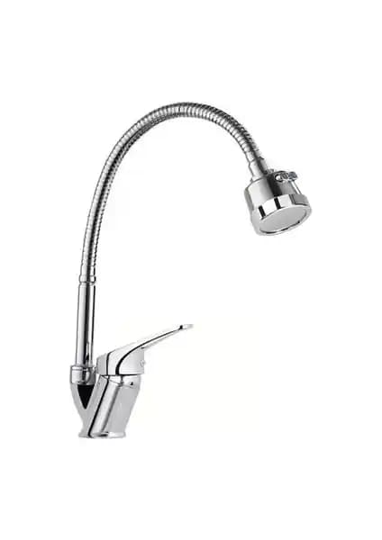 Arvenis 3 Fonksiyonlu Metal Aç Kapa Dönebilen Spiral Hortumlu Mutfak Bataryası