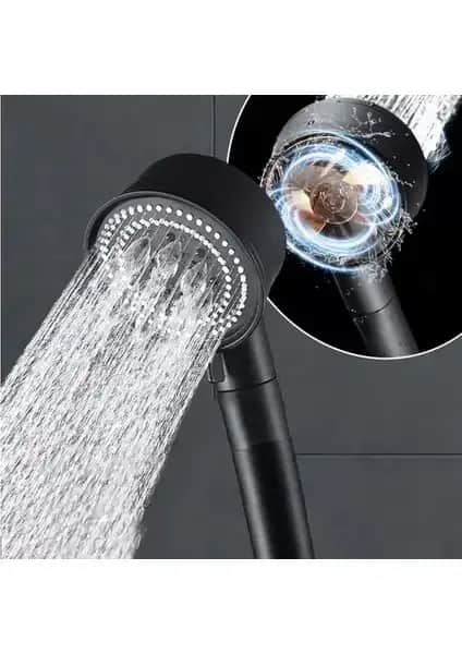 Atlas Atlasteknik Siyah Turbo 5 Fonksiyonlu Pervaneli Duş Başlığı Özellikleri ve Kullanıcı Yorumları