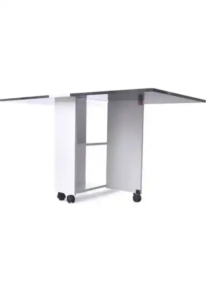 Bayramoğlu Çok Amaçlı Katlanır Tekerli Mutfak Masası Güncel Tasarım ve Kullanım Kolaylığıyla