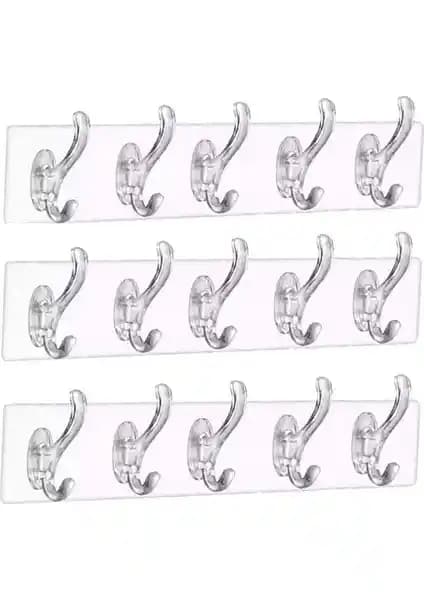 Baysa 3'lü Şeffaf Askılık Modern ve Fonksiyonel Düzen Çözümüne Yönelik Ürün