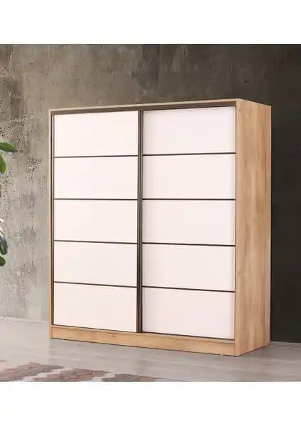 Beenal Venüs Sürgülü Gardırop 200 cm Modern ve Dayanıklı Depolama Çözümü