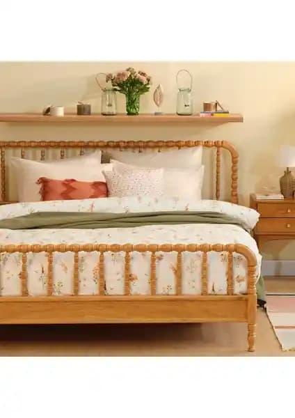 Bella Maison %100 Pamuk Saten Leora Çift Kişilik Nevresim Seti Estetik ve Konfor Sunar