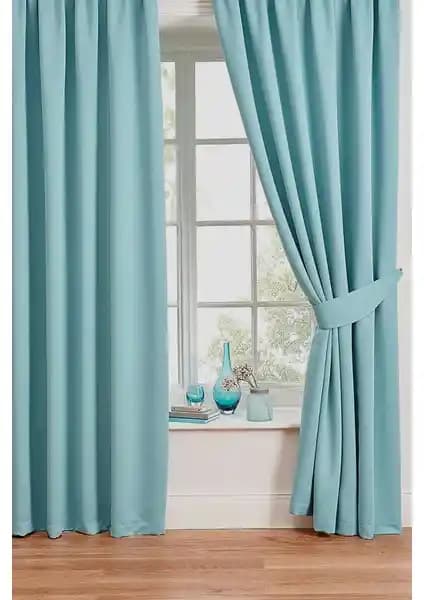 Belle Cose Blackout Karartma Aqua Mavi Fon Perde: Modern ve Fonksiyonel Tasarım Özellikleri