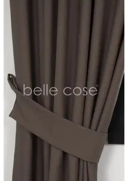 Belle Cose Keten Görünümlü Bohem Tarz Fon Perde: Estetik ve Kullanışlı Tasarım Özellikleri