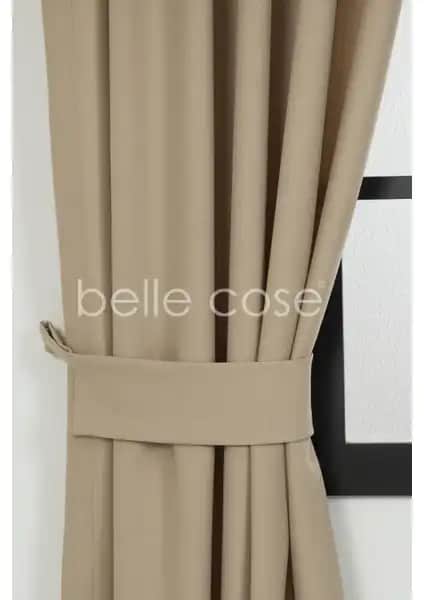 Belle Cose Keten Görünümlü Bohem Tarz Fon Perde Ev Dekorasyonunda Şıklık ve Fonksiyonellik