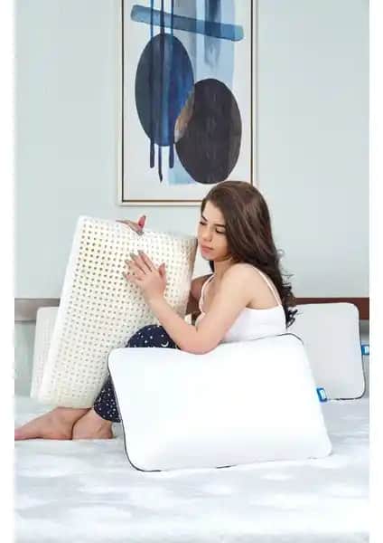 Bera Airlüks Hava Kanallı Ortopedik Visco Yastık Boyun Düzleşmesi ve Fıtık Destekli