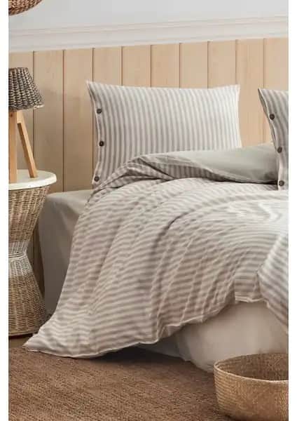 Berolige Easy Boho Kahve Çift Kişilik Nevresim Takımı Modern ve Şık Tasarım