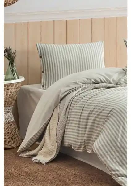 Berolige Easy Boho Yeşil Çift Kişilik Yatak Takımı Modern ve Şık Tasarım