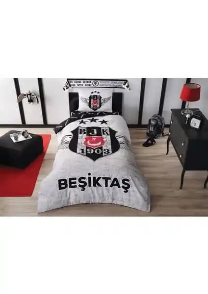 Beşiktaş Temalı Lisanslı Nevresim Takımı Modern ve Şık Yatak Odası Dekorasyonu İçin