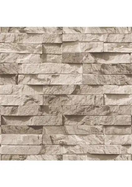 BienHome Gri Taş Desenli Modern Duvar Kağıdı ile Şık Mekanlar Yaratın