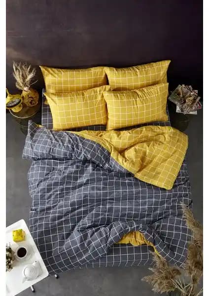 Bonjardin Home Noya Pamuk Çift Kişilik Nevresim Takımı Modern ve Dayanıklı Tasarım