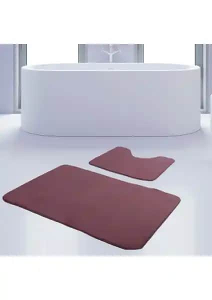 Bonny Home 2'li Unicolor Mürdüm Kaymaz Taban Banyo Paspası ve Halısı Seti Özellikleri ve Kullanım Avantajları