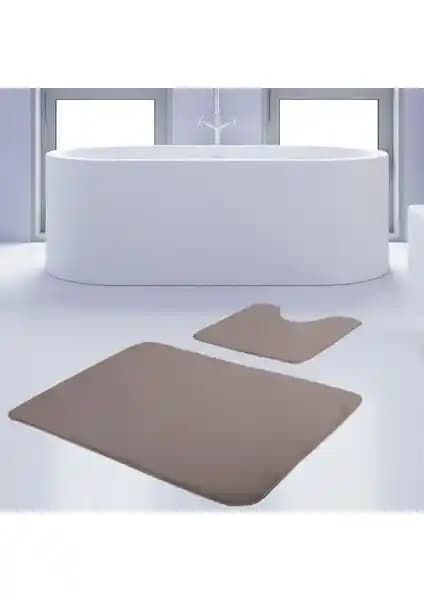 Bonny Home 2'li Vizon Banyo Paspası ve Halısı Seti Modern ve Dayanıklı Tasarım