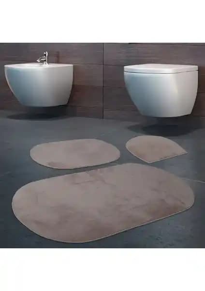 Bonny Home 3'lü Rixos Vizon Banyo Paspası ve Halısı Seti Şıklık ve Güvenlik Sunar