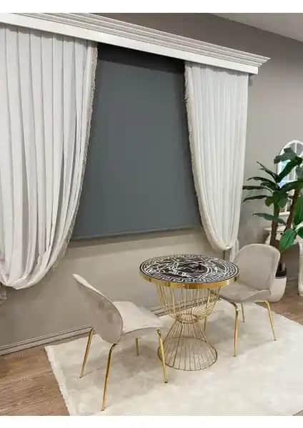Brillant Stor Perde Kalın Kumaş ve Alüminyum Kasa ile Modern İç Mekan Dekorasyonu