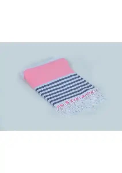 Buldan Store Marin Pembe Peştemal Şıklık ve Fonksiyonellik Sunan Modern Türk Hamam Havlusu