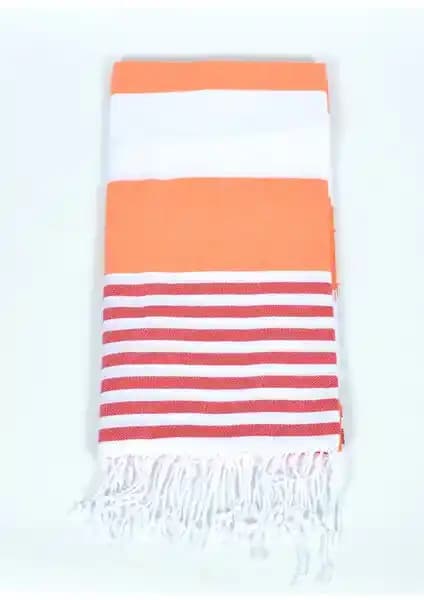 Buldan Store Marin Peştemal Turuncu: Modern ve Çok Yönlü Türk Hamamı Peştemali