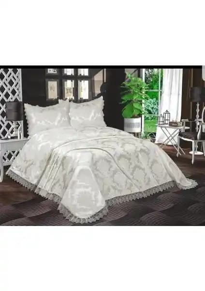 Bursa Çeyiz Açelya Fransız Güpürlü Aden Yatak Örtüsü ve Yastık Takımı Özellikleri