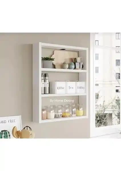 By Dekor Mutfak Duvar Rafı: Şık ve Dayanıklı Tasarım ile Mutfak Dekorasyonunu Tamamlar
