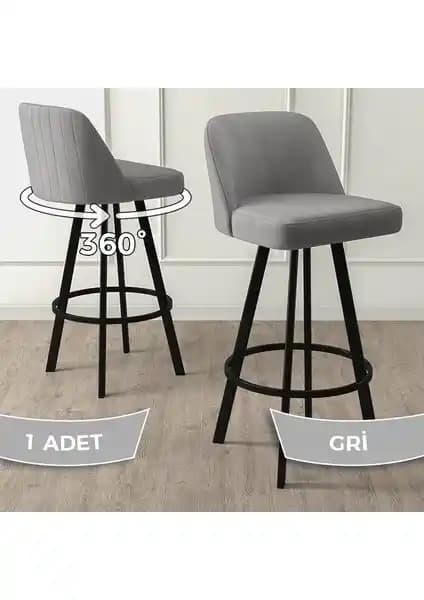 Canisa Concept Atex Serisi 360°C Döner Bar Sandalyesi Modern Tasarım ve Dayanıklılık